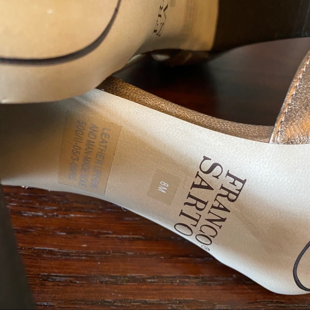 Franco Sarto Bronze Mary Jane Heels size 8 - Picture 10 of 12